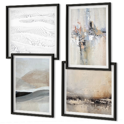 Meerluik in lijst Abstracte aardpatronen