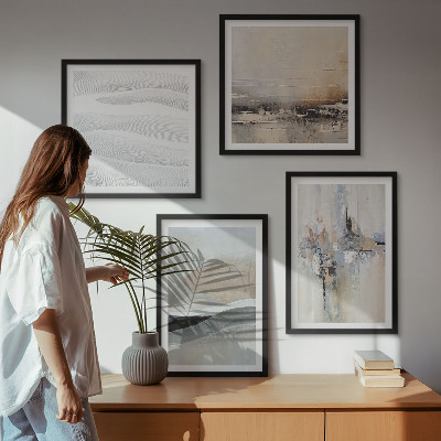 Meerluik in lijst Abstracte aardpatronen