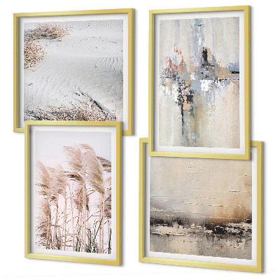 Set van posters met lijst Abstracte vegetatiepatronen