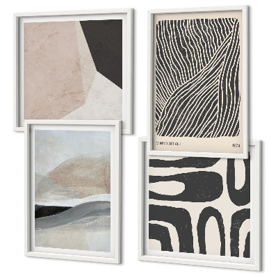 Meerluik in lijst Abstracte boho-decoratiepatronen
