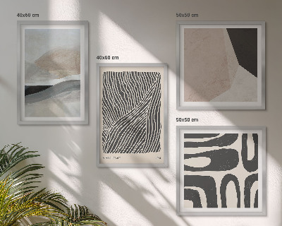 Meerluik in lijst Abstracte boho-decoratiepatronen
