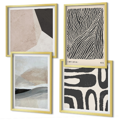 Meerluik in lijst Abstracte boho-decoratiepatronen