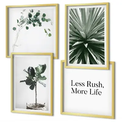Groene planten minimalisme meerluik in lijst