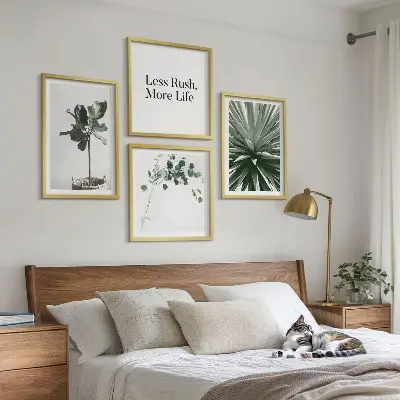 Groene planten minimalisme meerluik in lijst