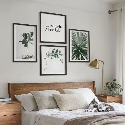Groene planten minimalisme meerluik in lijst