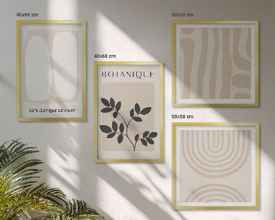 Meerluik in lijst Boho delicate plantenposters