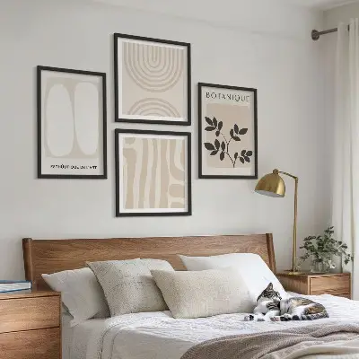 Boho delicate plantenposters meerluik in lijst