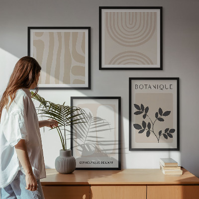 Meerluik in lijst Boho delicate plantenposters