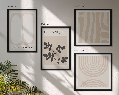 Meerluik in lijst Boho delicate plantenposters
