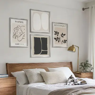 Matisse plantenschilderijen set van posters inclusief lijsten