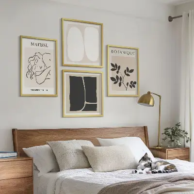 Matisse plantenschilderijen set van posters inclusief lijsten