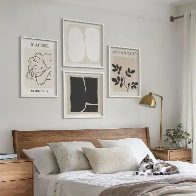 Matisse plantenschilderijen set van posters inclusief lijsten