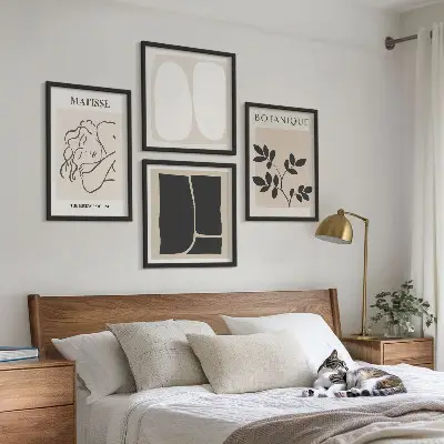 Matisse plantenschilderijen set van posters inclusief lijsten
