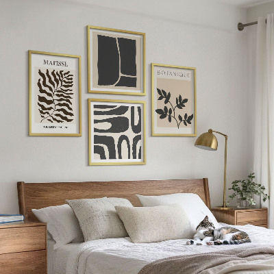 Meerluik in lijst Minimalistische plantenposters