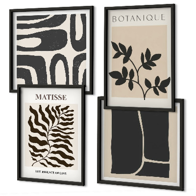 Meerluik in lijst Minimalistische plantenposters