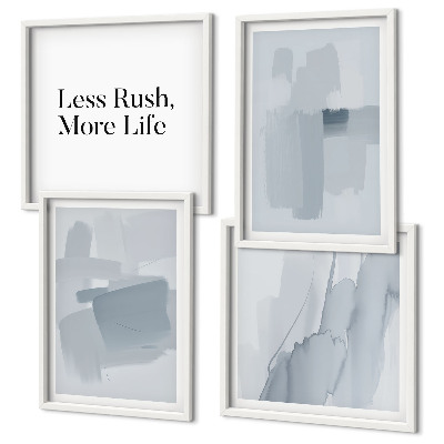 Set van posters met lijst Abstracte aquarelcomposities