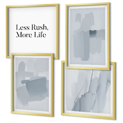 Set van posters met lijst Abstracte aquarelcomposities