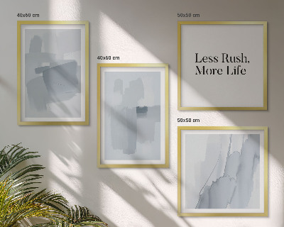 Set van posters met lijst Abstracte aquarelcomposities