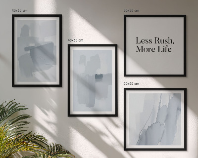 Set van posters met lijst Abstracte aquarelcomposities