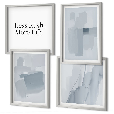 Set van posters met lijst Abstracte aquarelcomposities