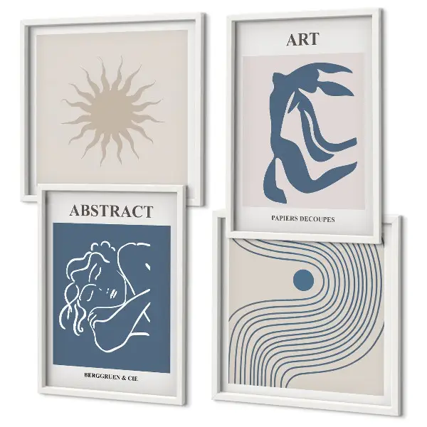De stijlvolle abstracte patronen van Matisse meerluik in lijst