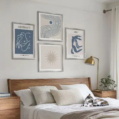 De stijlvolle abstracte patronen van Matisse meerluik in lijst