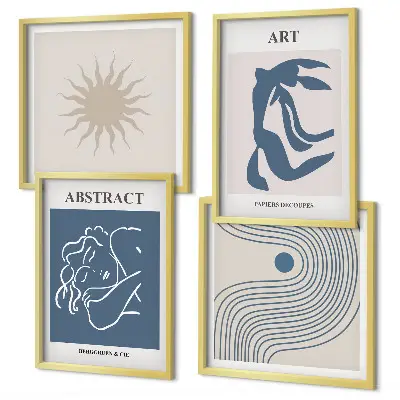 De stijlvolle abstracte patronen van Matisse meerluik in lijst