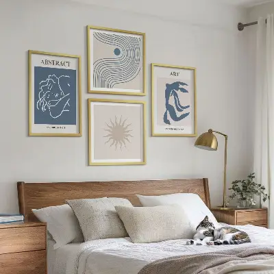 De stijlvolle abstracte patronen van Matisse meerluik in lijst