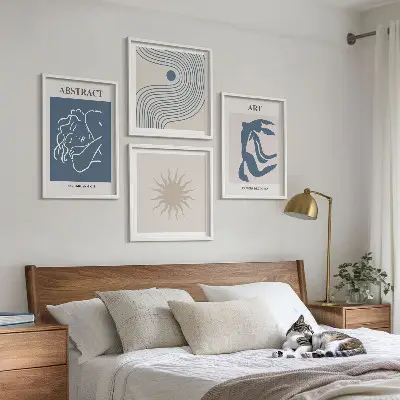 De stijlvolle abstracte patronen van Matisse meerluik in lijst