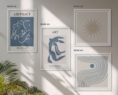 Meerluik in lijst De stijlvolle abstracte patronen van Matisse