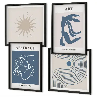 De stijlvolle abstracte patronen van Matisse meerluik in lijst