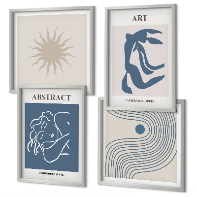 Meerluik in lijst De stijlvolle abstracte patronen van Matisse