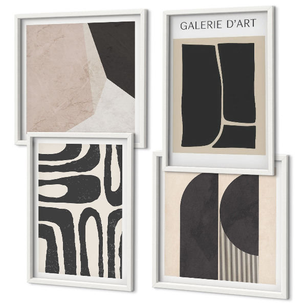 Set van posters met lijst Abstracte minimalistische posters