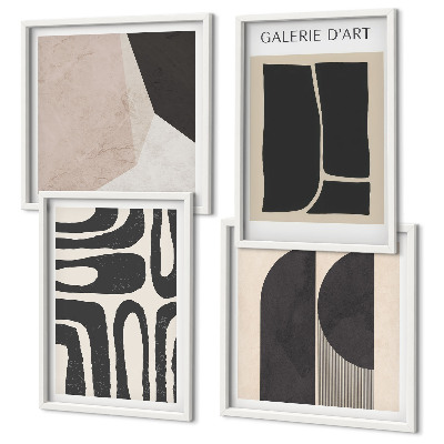 Set van posters met lijst Abstracte minimalistische posters