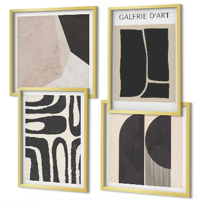 Set van posters met lijst Abstracte minimalistische posters
