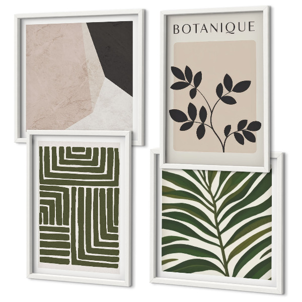 Meerluik in lijst Botanische boho-composities