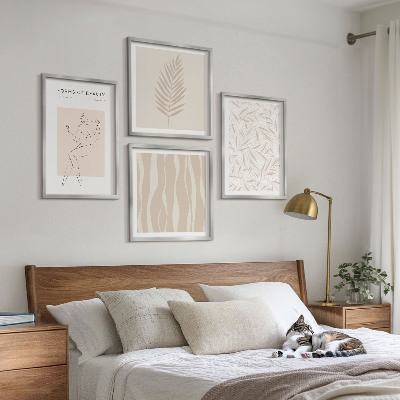 Set van posters met lijst Minimalistische plantmotieven