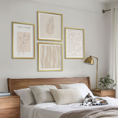 Set van posters met lijst Minimalistische plantmotieven