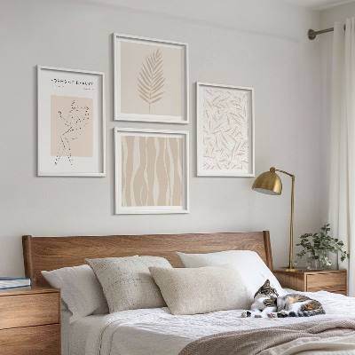 Set van posters met lijst Minimalistische plantmotieven