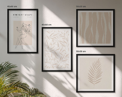 Set van posters met lijst Minimalistische plantmotieven