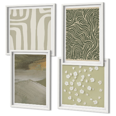 Set van posters met lijst Abstracte boho-patronen