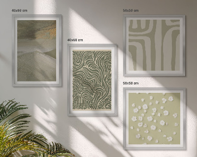 Set van posters met lijst Abstracte boho-patronen