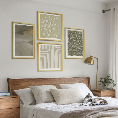 Set van posters met lijst Abstracte boho-patronen