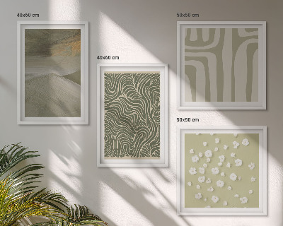 Set van posters met lijst Abstracte boho-patronen
