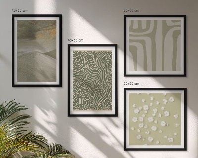 Set van posters met lijst Abstracte boho-patronen