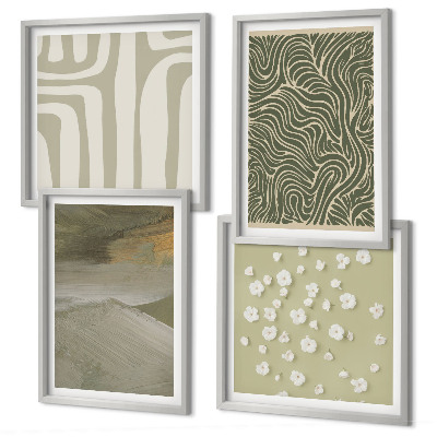 Set van posters met lijst Abstracte boho-patronen