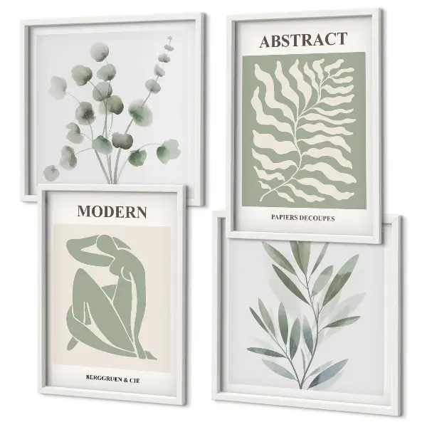Set posters met lijsten matisse boho planten designs