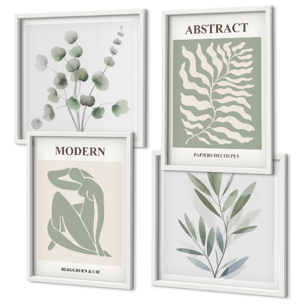 Set van posters met lijst Matisse ontwerpt boho planten