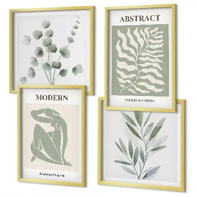 Set posters met lijsten matisse boho planten designs