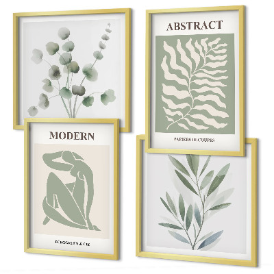 Set van posters met lijst Matisse ontwerpt boho planten